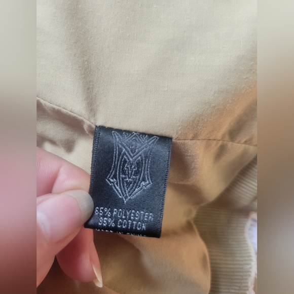 Monarchy LA Jacket M Beige Embroidered Distressed Corduroy - Picture 7 of 8